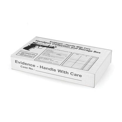 Arrowhead Forensics Printed Tie Down Large Weapons Boxes - Pistol Box - 12 x 7.5 x 2 inches - 25/pk-Tactical Source LLC