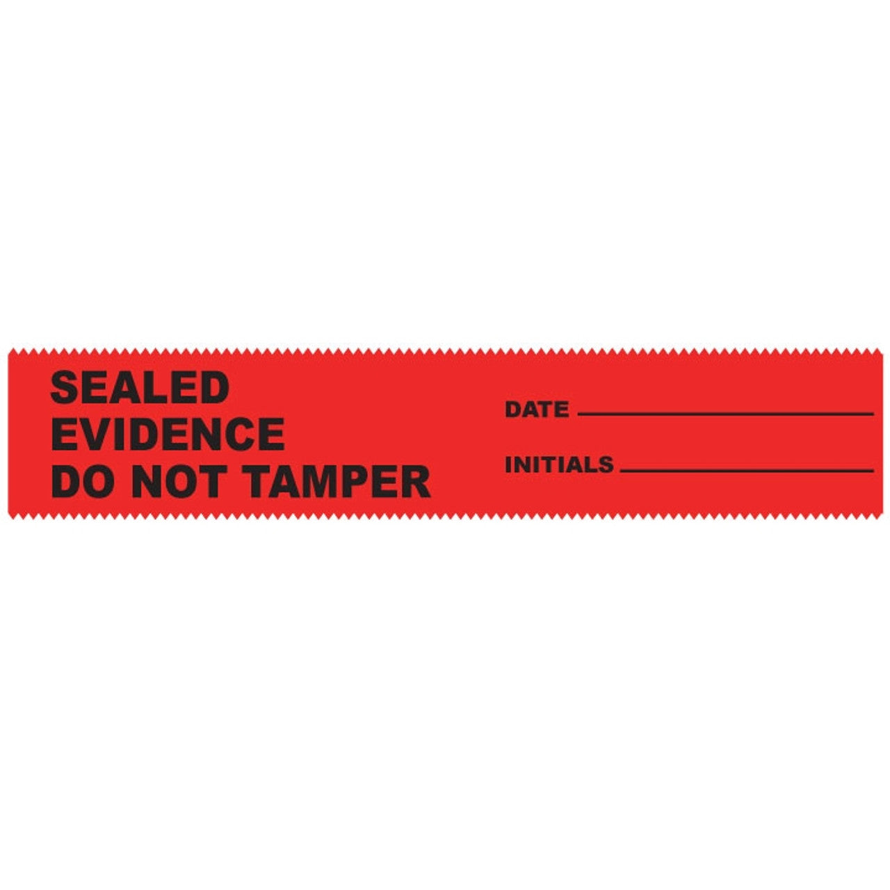 Arrowhead Forensics SealGuard Sealed Evidence Labels - Red - 1.375" x 7" - 100/Box-Tactical Source LLC