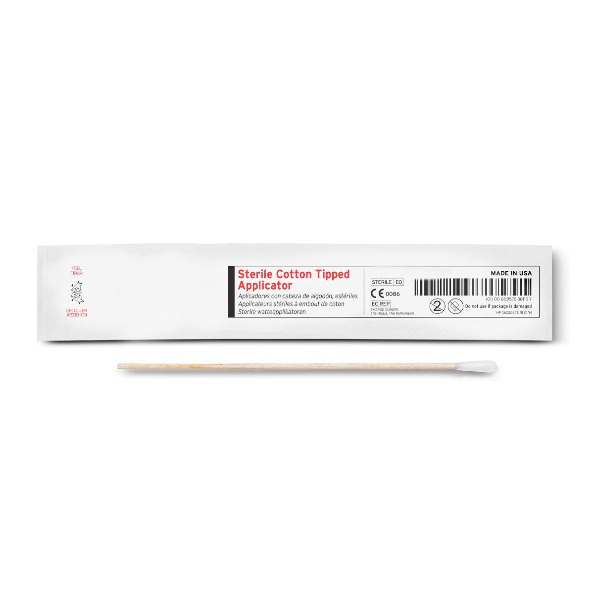 Arrowhead Forensics Sterile DNA Free Cotton Tipped Swab - 6 inches 100/pk-Tactical Source LLC