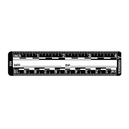 Arrowhead Forensics SureSeal Adhesive Photo Scales Black - 4"/10 cm - 200/roll-Tactical Source LLC
