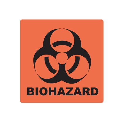 Arrowhead Forensics SureSeal Biohazard Labels on Rolls 1.5" x 1.5" - 250/roll-Tactical Source LLC