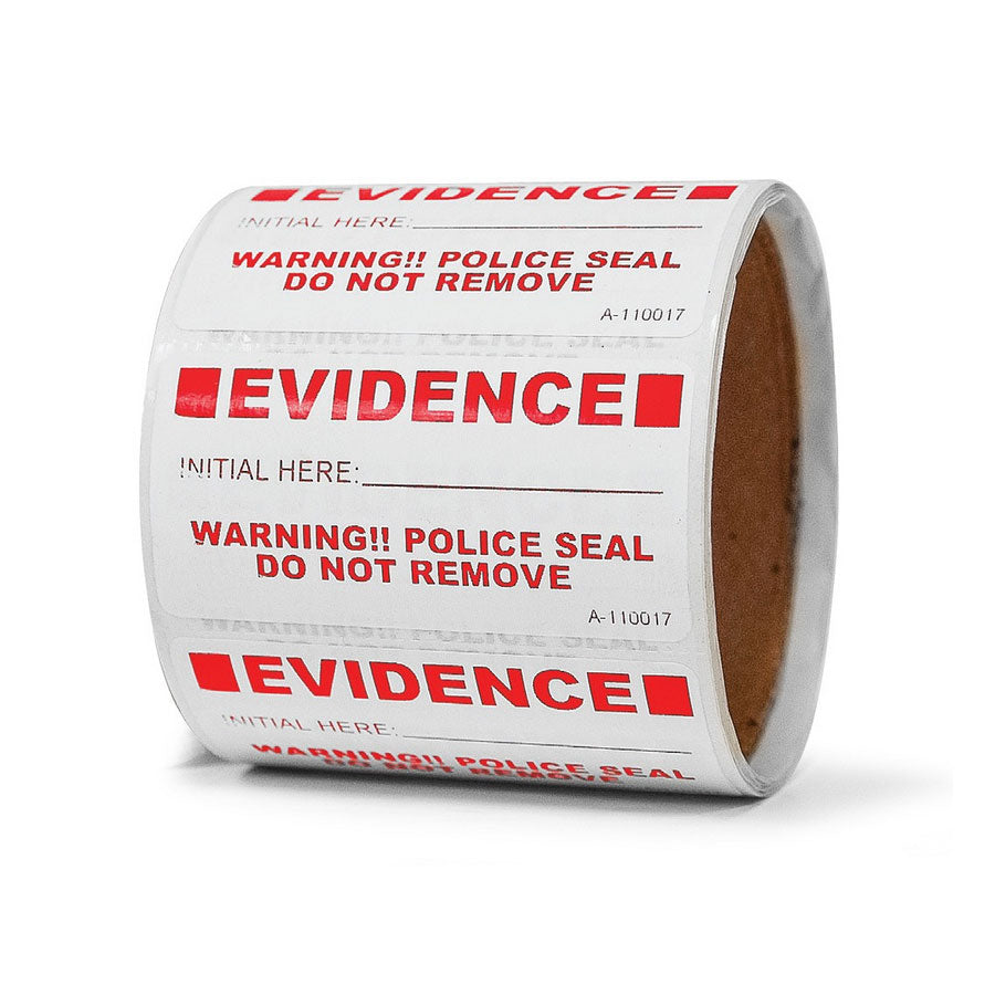 Arrowhead Forensics SureSeal Police Seals 1.5" x 3" - 100/roll-Tactical Source LLC