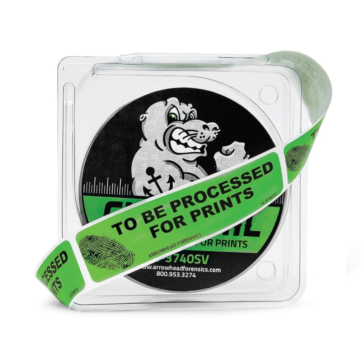 Arrowhead Forensics SureSeal To Be Processed for Prints Labels on Rolls 250 roll-Tactical Source LLC