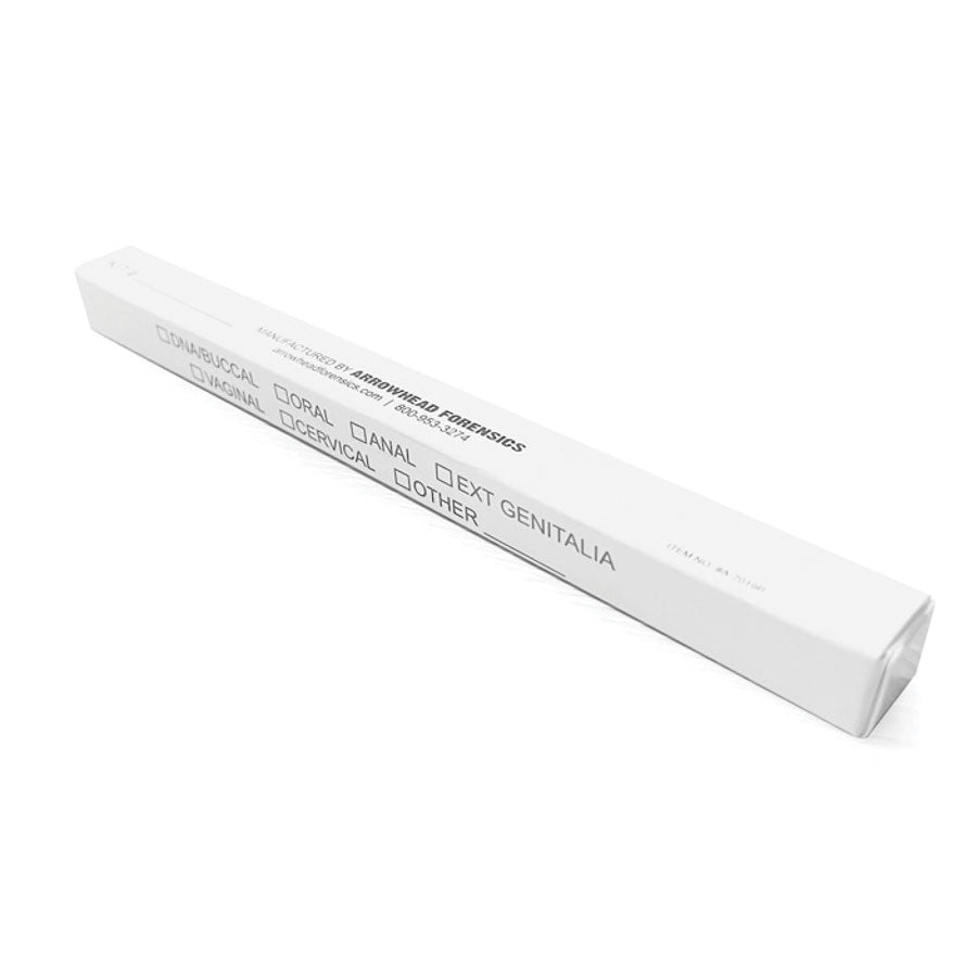 Arrowhead Forensics Universal Swab Box - 6” x .5" - Printed - 100 boxes-Tactical Source LLC