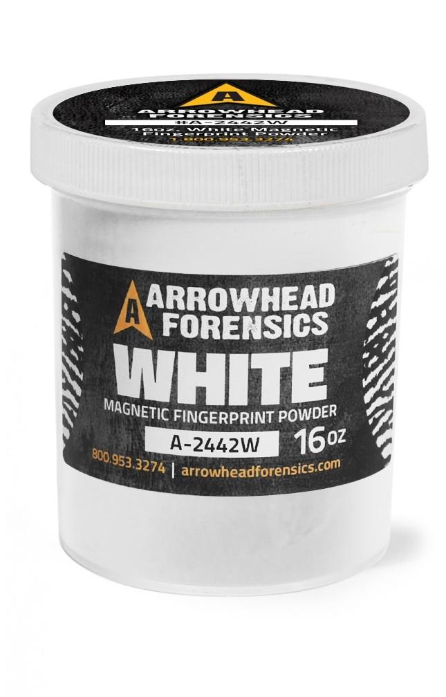 Arrowhead Forensics White Magnetic Latent Fingerprint Powder - 16 oz.-Tactical Source LLC