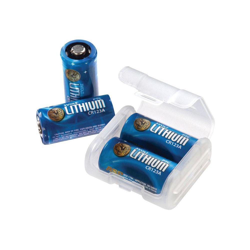 ASP CR123A Lithium Batteries - 4 Pack plus Link Case-Tactical Source LLC