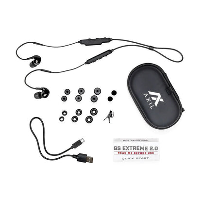 Axil GS Extreme 2.0 Blue Tooth Noise Isolation Earbuds-Tactical Source LLC