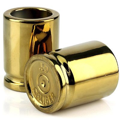 Caliber Gourmet 50 Caliber Shot Glasses Set of 2-Tactical Source LLC