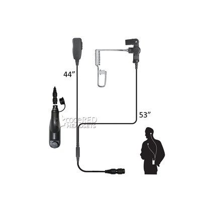 Code Red Headsets Investigator Two-Wire Microphone-Tactical Source LLC