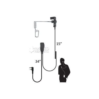 Code Red Headsets Sherlock Single Wire Acoustic Tube Earpiece-Tactical Source LLC
