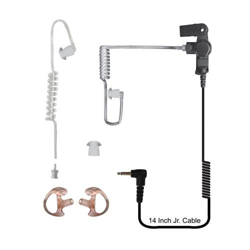 Code Red Headsets Silent Jr Pack Earpiece Clear Acoustic Tube Listen Only for 2-Way Radios-Tactical Source LLC