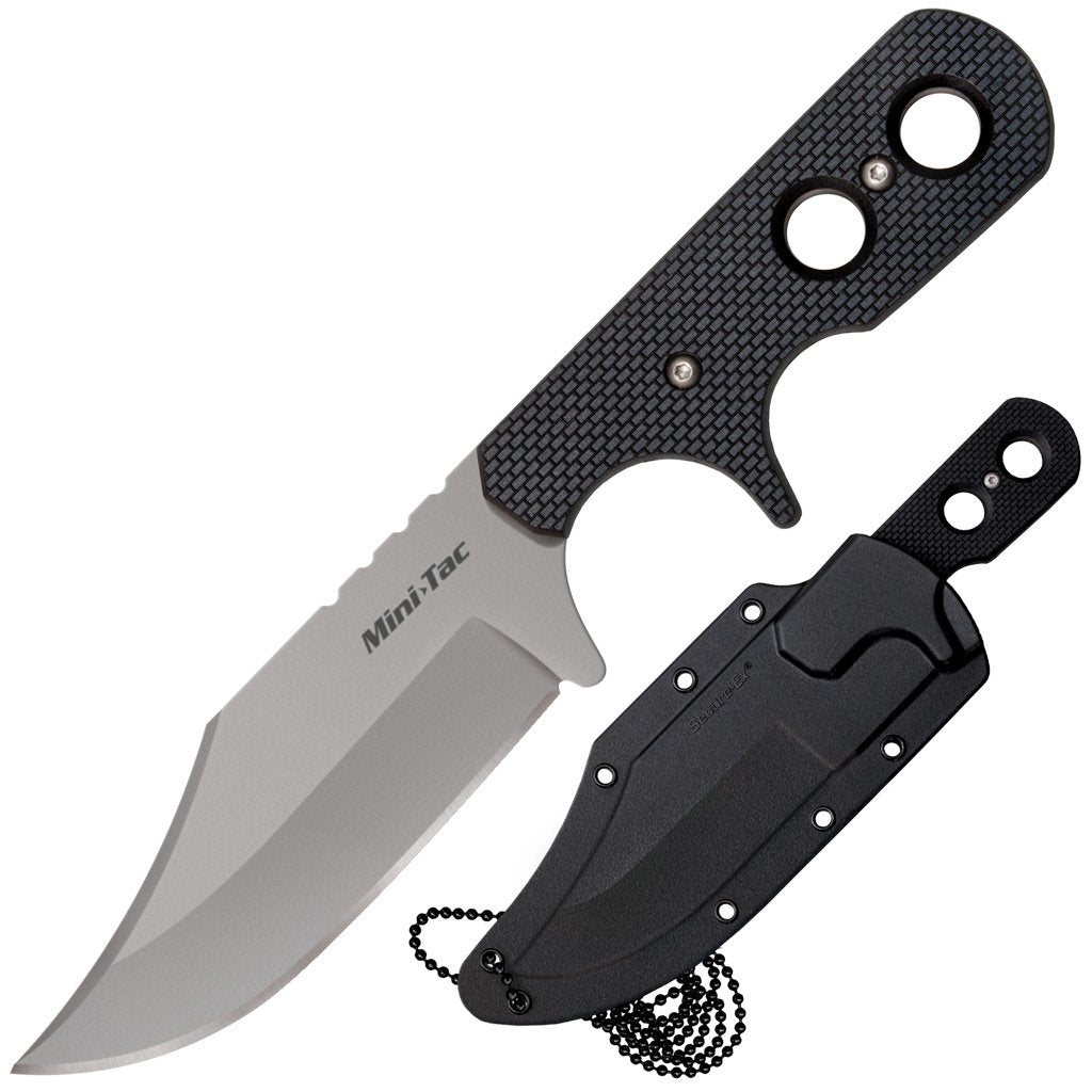 Cold Steel Mini Tac Bowie Plain Edge Knife-Tactical Source LLC
