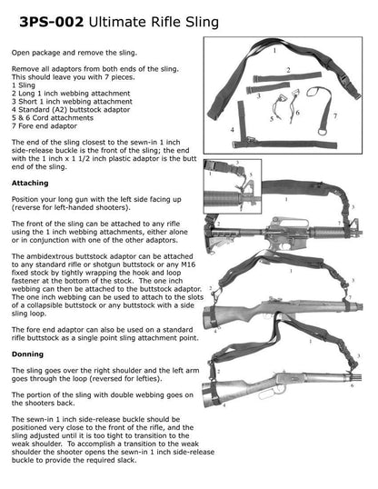 Condor 3 Point Sling Black-Tactical Source LLC