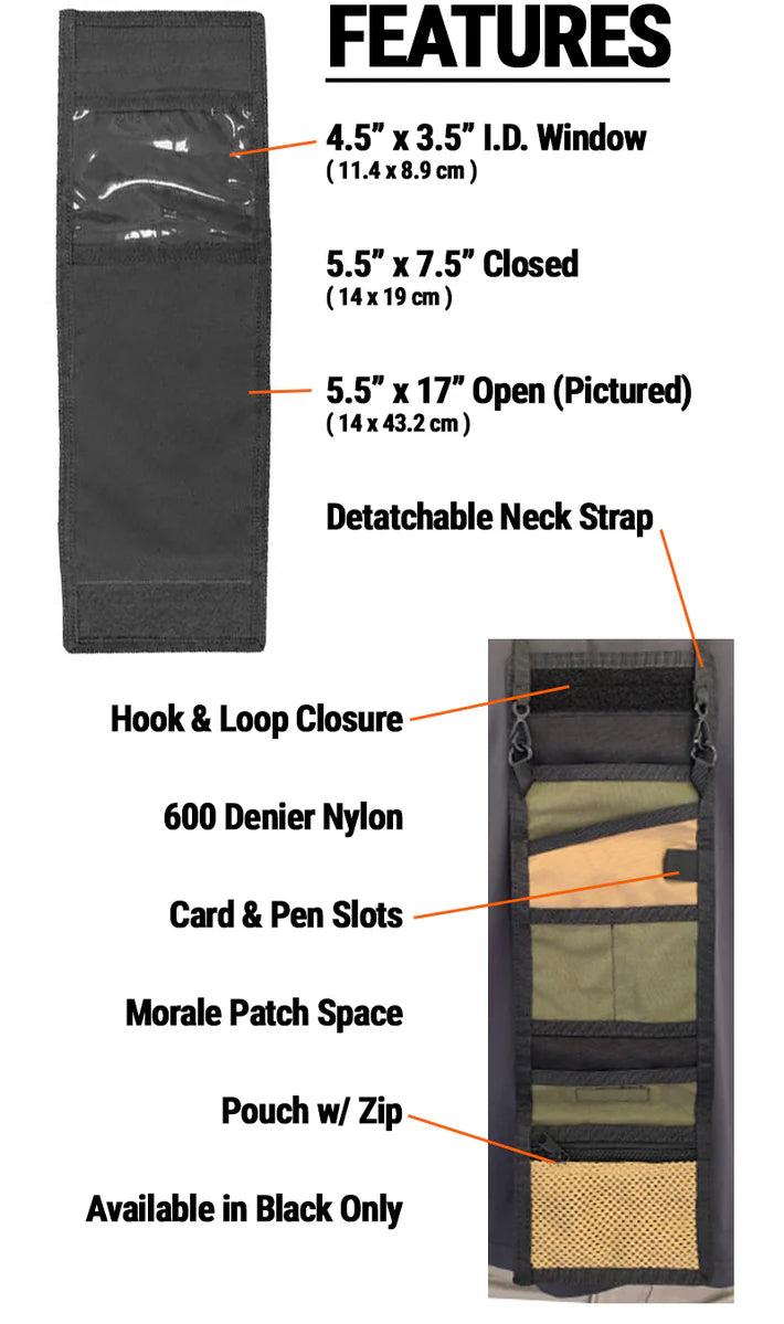Condor Deluxe ID / Passport Holder - Black-Tactical Source LLC