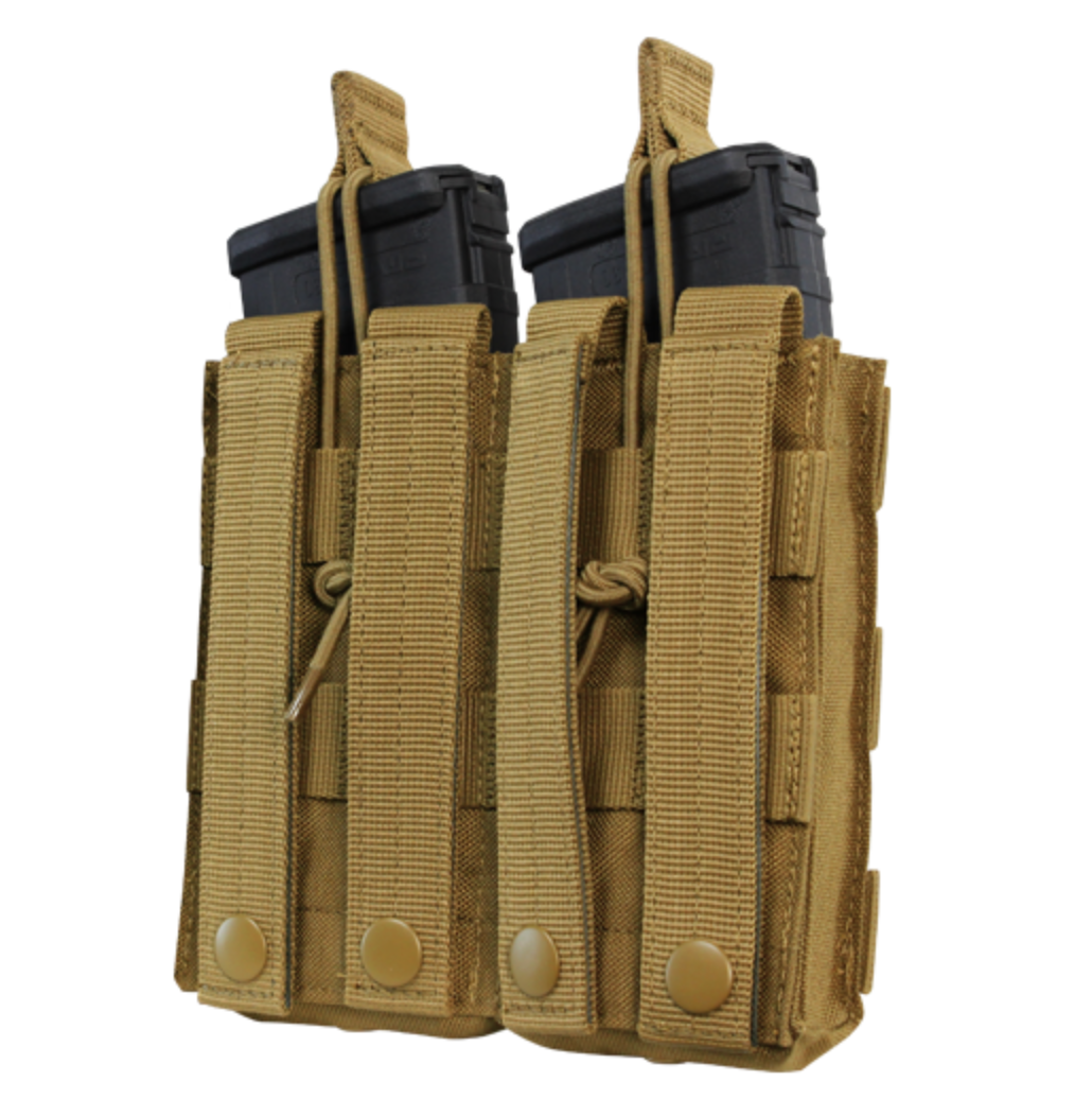 Condor Double Open-Top M4/M16 Mag Pouch OD Green-Tactical Source LLC