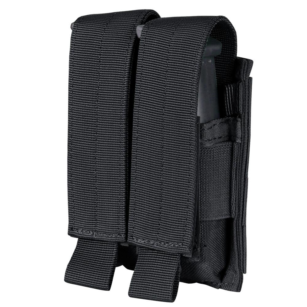 Condor Double Pistol Mag Pouch Black-Tactical Source LLC