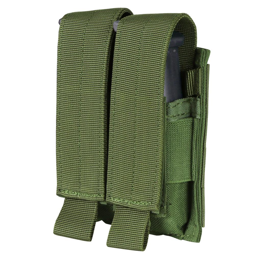 Condor Double Pistol Mag Pouch Olive Drab-Tactical Source LLC