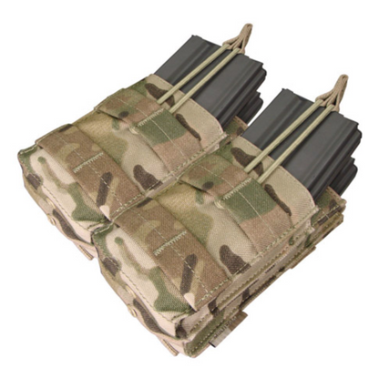 Condor Double Stacker Open Top M4 Mag Pouch MultiCam-Tactical Source LLC