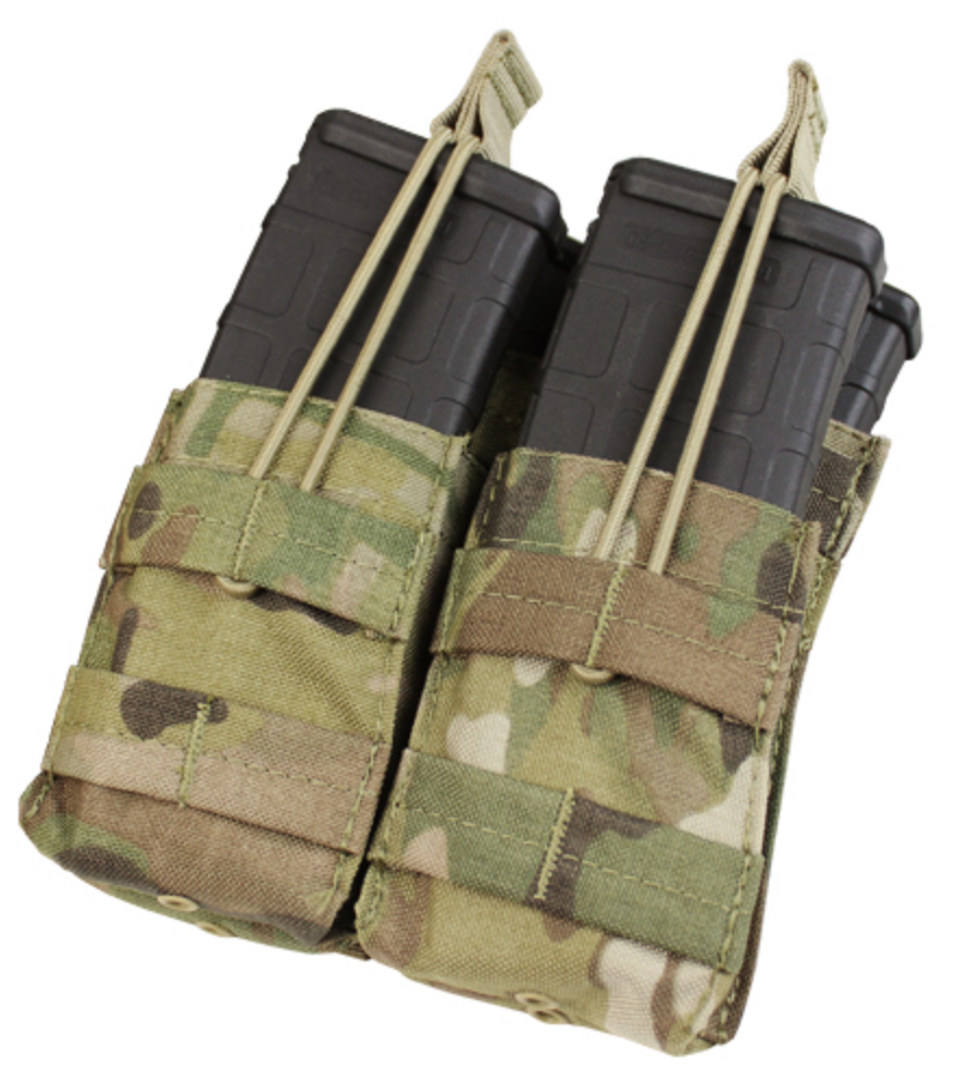 Condor Double Stacker Open Top M4 Mag Pouch MultiCam-Tactical Source LLC