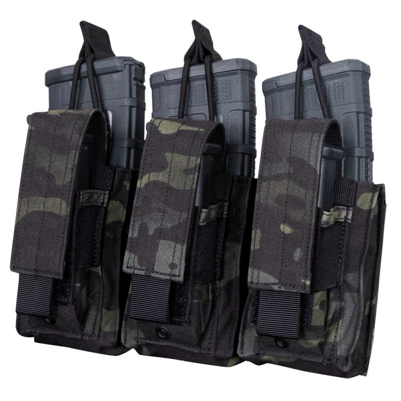 Condor Triple Kangaroo Mag Pouch Gen II Multicam Black-Tactical Source LLC