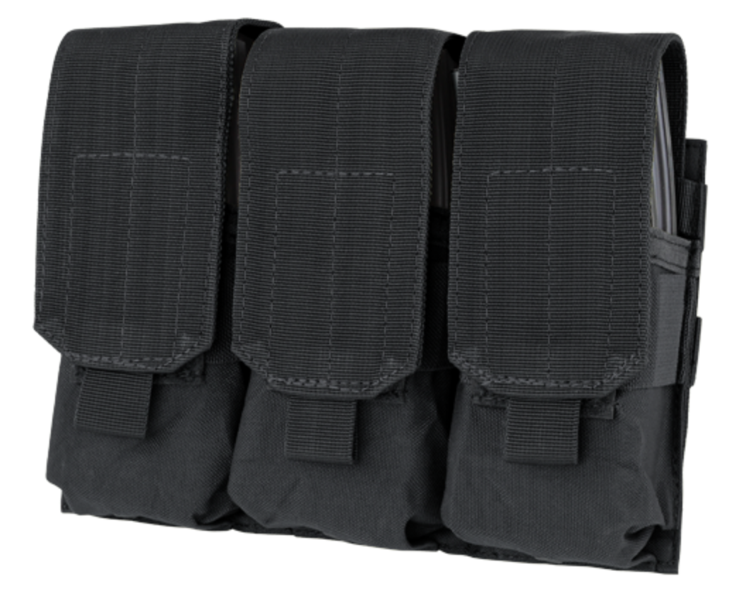 Condor Triple M4 Mag Pouch Black-Tactical Source LLC