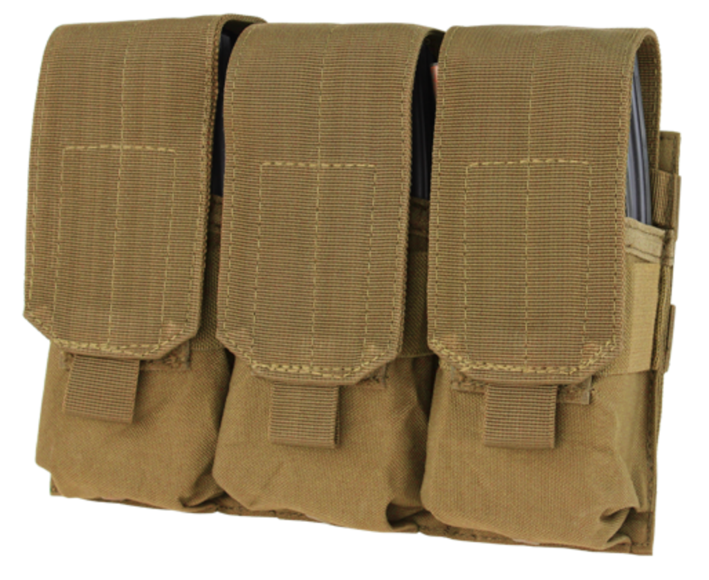 Condor Triple M4 Mag Pouch Coyote Brown-Tactical Source LLC