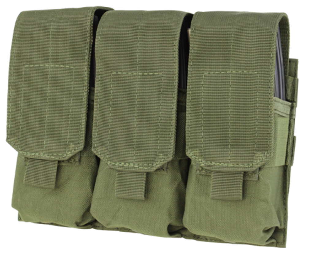 Condor Triple M4 Mag Pouch OD Green-Tactical Source LLC