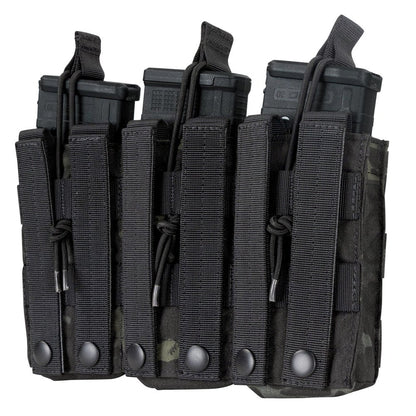 Condor Triple M4/M16 Open Top Mag Pouch Multicam Black-Tactical Source LLC