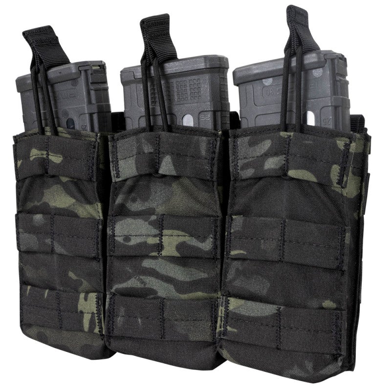 Condor Triple M4/M16 Open Top Mag Pouch Multicam Black-Tactical Source LLC