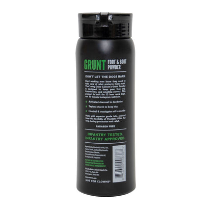 Duke Cannon Grunt Foot & Boot Powder 6oz-Tactical Source LLC