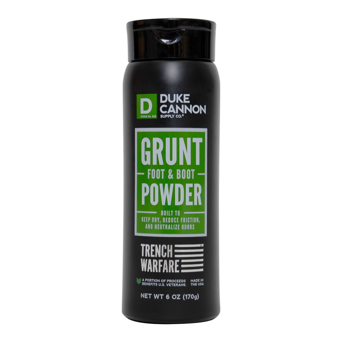 Duke Cannon Grunt Foot & Boot Powder 6oz-Tactical Source LLC