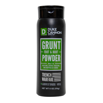 Duke Cannon Grunt Foot & Boot Powder 6oz-Tactical Source LLC