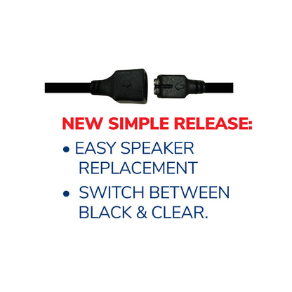 Earphone Connection Listen only 3.5mm micro speaker with Fin Ultra ear tips - Black-Tactical Source LLC