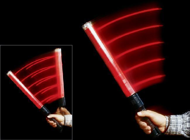 EMI Flashback LED Light Baton Traffic Controller Wand Red-Tactical Source LLC
