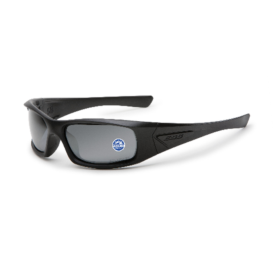 ESS 5B Sunglasses Black Frame Polarized Mirrored Gray Lenses-Tactical Source LLC