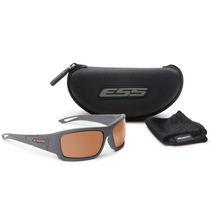 ESS Credence Sunglasses Gray Frame Mirrored Copper Lens-Tactical Source LLC