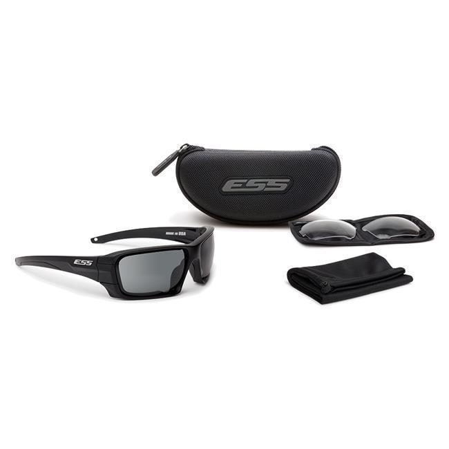 ESS Eyepro Rollbar Black Frame Smoke and Clear 2 Lens Kit-Tactical Source LLC