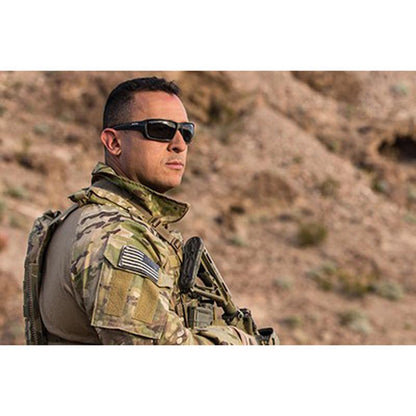 ESS Rollbar Subdued Logo Black Frame Polarized Mil Sunglasses-Tactical Source LLC