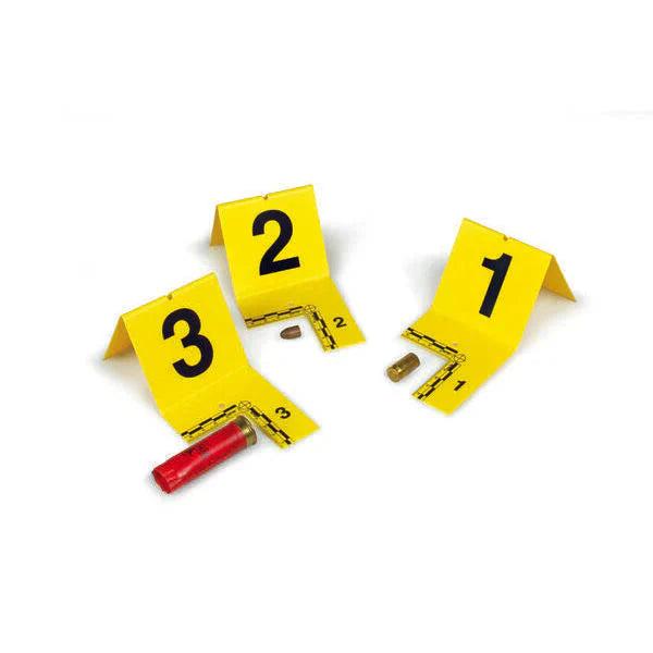 EVI-PAQ Cut-Out ID Tents Set 1-60 Marker Labels Yellow-Tactical Source LLC