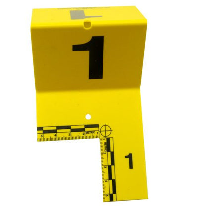 EVI-PAQ Cut-Out ID Tents Set 1-60 Marker Labels Yellow-Tactical Source LLC
