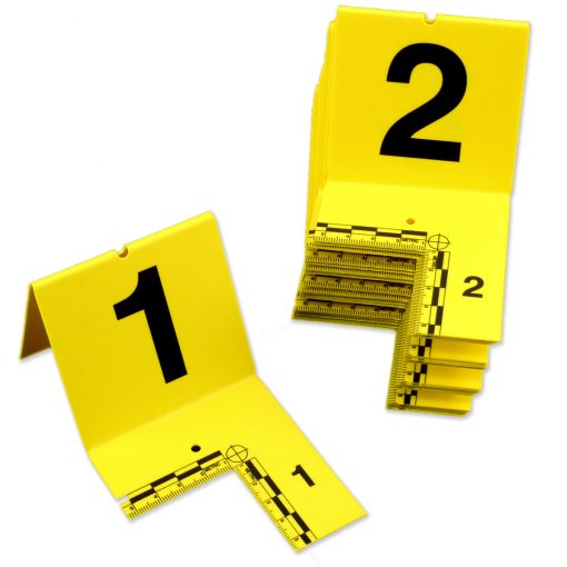 EVI-PAQ Cut-Out ID Tents Set 1-60 Marker Labels Yellow-Tactical Source LLC