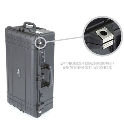 Evolution Gear 5660 Lite Series Trolley Hard Case in Black-Tactical Source LLC