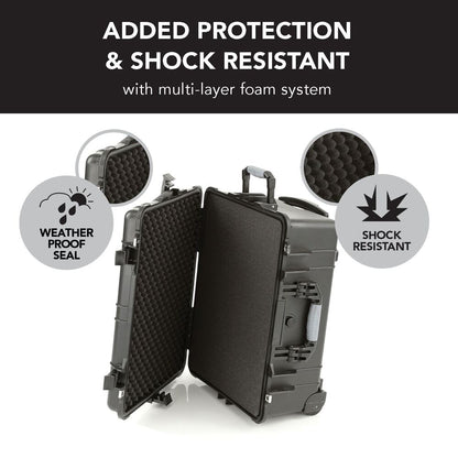 Evolution Gear HD Series Trolley Camera & Drone Hard Case 5520 - Black-Tactical Source LLC