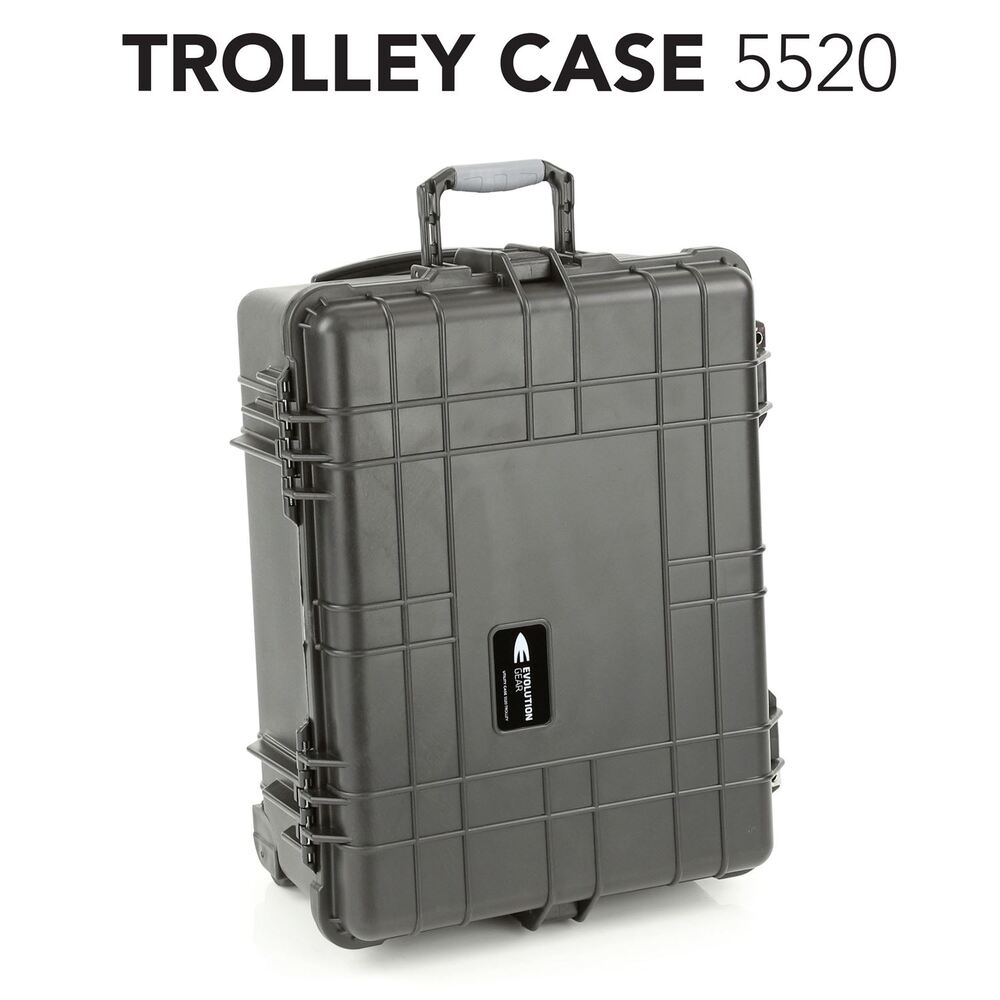 Evolution Gear HD Series Trolley Camera & Drone Hard Case 5520 - Black-Tactical Source LLC
