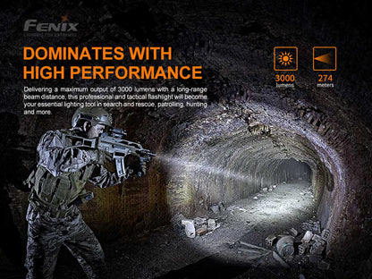 Fenix PD36 TAC 3000 Lumen Flashlight-Tactical Source LLC
