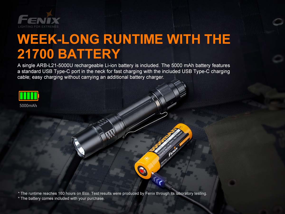 Fenix PD36 TAC 3000 Lumen Flashlight-Tactical Source LLC