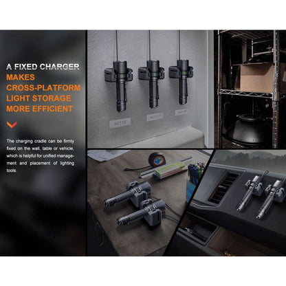 Fenix WF26R 3000 lumens 450m throw rechargeable torch with charging dock-Tactical Source LLC