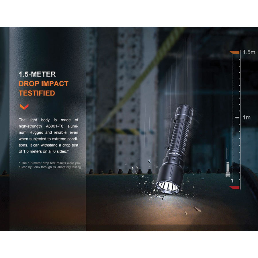 Fenix WF26R 3000 lumens 450m throw rechargeable torch with charging dock-Tactical Source LLC