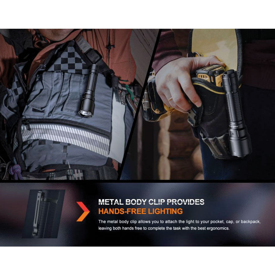 Fenix WF26R 3000 lumens 450m throw rechargeable torch with charging dock-Tactical Source LLC