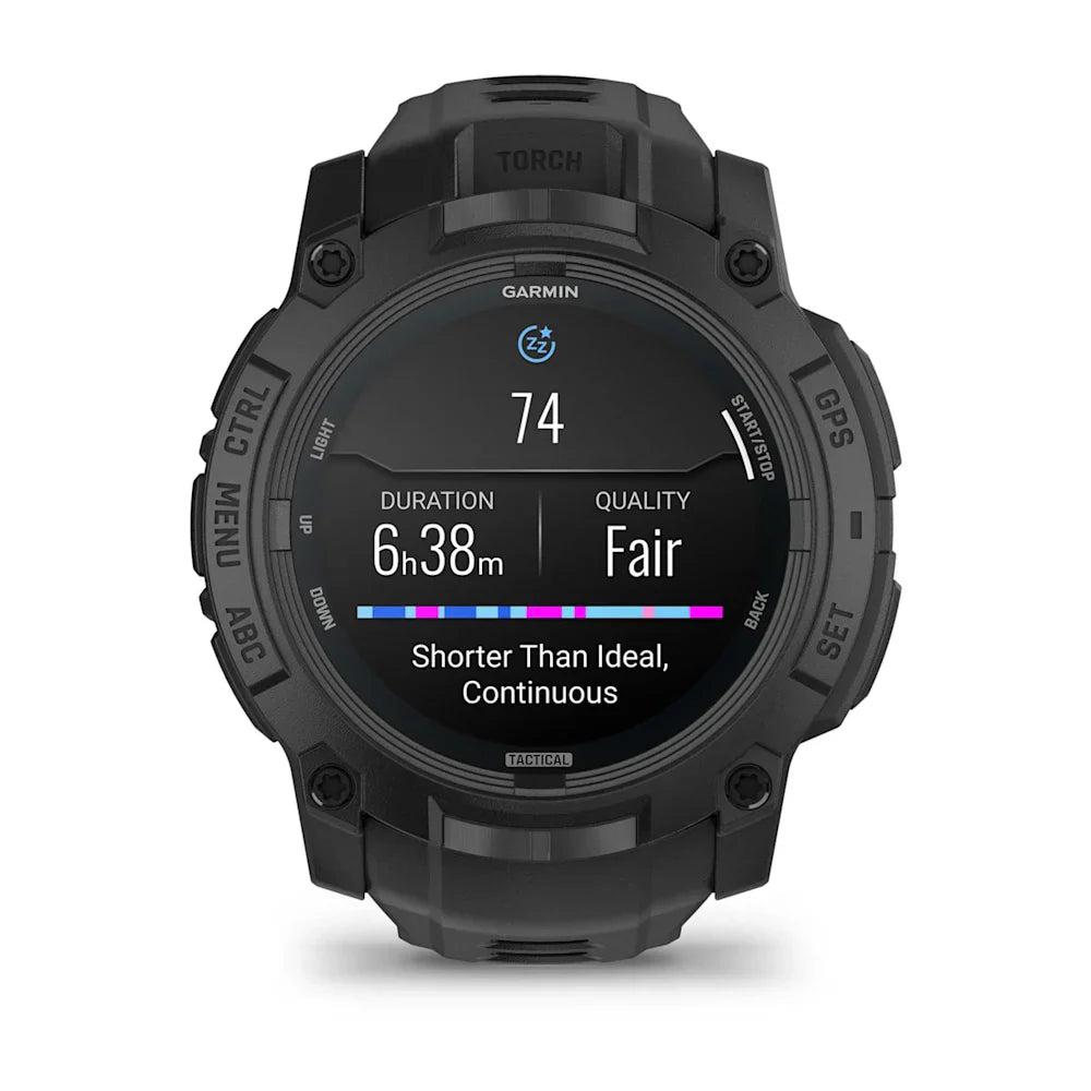 Garmin Instinct 3 Amoled Tactical Edition 50mm Black with Black Band-Tactical Source LLC